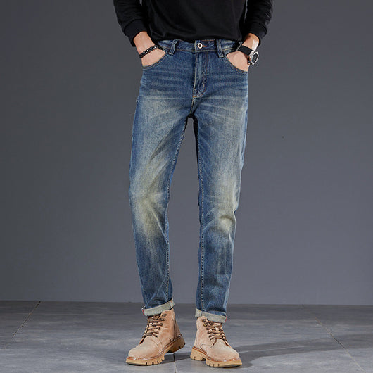 Pantalones Pencil Vintage Lavados para Hombre - Estilo Retro Trendy - Image 12