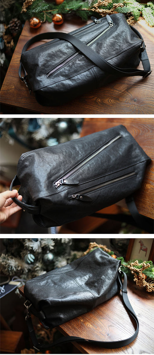 Bolsa Deportiva de Cuero para Hombre con Gran Capacidad - Image 10