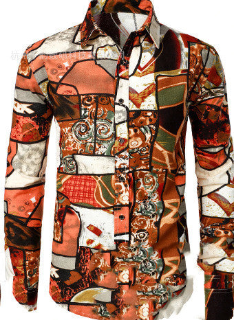 Camisas de Lino y Algodón para Hombre con Estampado - Colección Otoño - Image 10