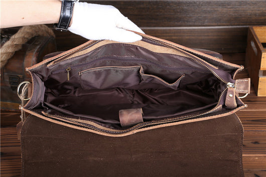 Bolso Messenger de Cuero Crazy Horse - Estilo Vintage Duradero - Image 24