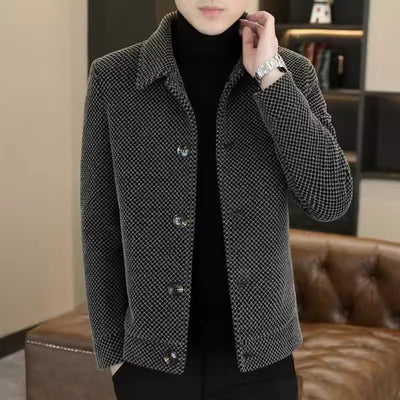 Abrigo Acolchado de Terciopelo para Hombre - Image 5