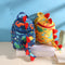 Mochila Infantil de Dinossauro com Arnês de Segurança para Jardim de Infância