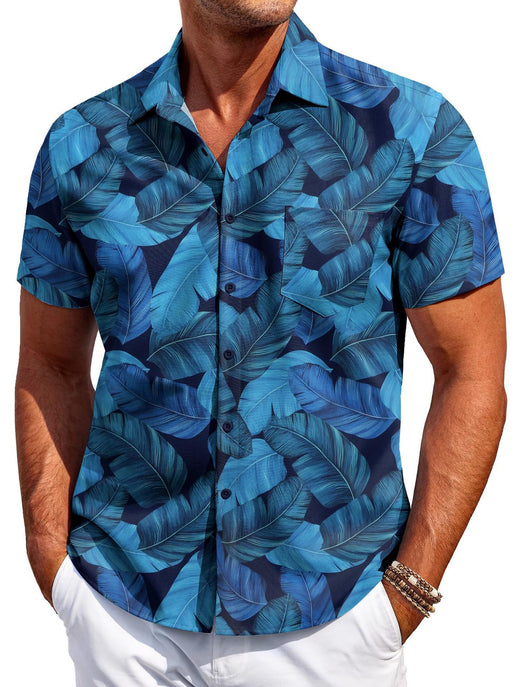 Camisa Hawaiana Versátil de Manga Corta para Hombre - Image 34