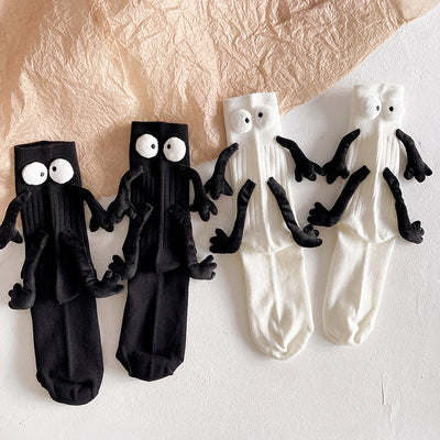 Calcetines Cortos de Algodón Puro con Muñeca Adorable - Diseño para Parejas - Image 31