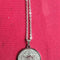 Round Brand O-shaped Necklace Pendant Plateado With chain