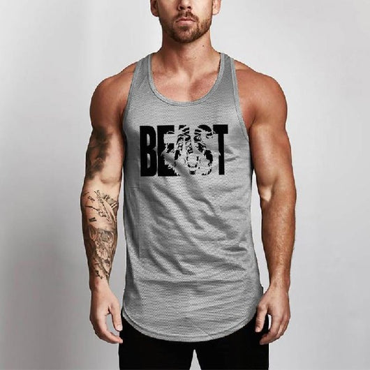 Camiseta Fitness Slim Fit para Hombre - Musculosa Deportiva Mesh - Image 29
