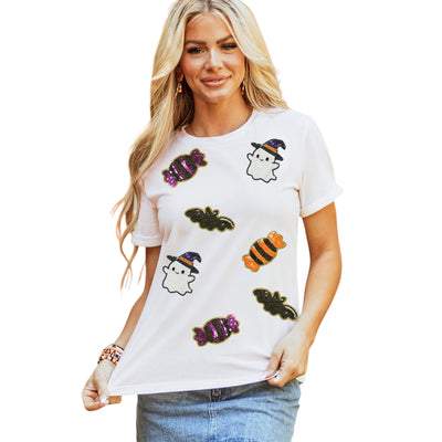 Playera Casual de Color Liso para Mujer - Manga Corta Versátil