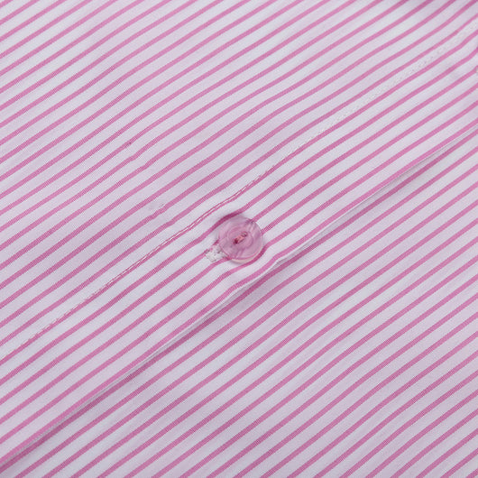 Traje Ejecutivo Mujer: Blusa Rayada con Cuello Solapa y Falda Entallada - Image 16