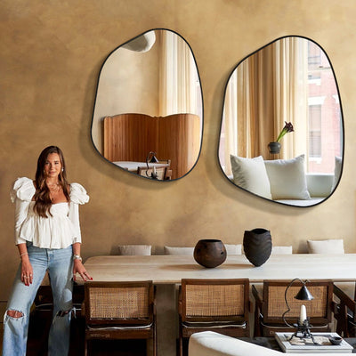 Espejo Decorativo de Pared con Diseño Creativo para Baño y Maquillaje