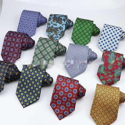 Corbata Estampada de Poliéster para Hombre Profesional - Image 36