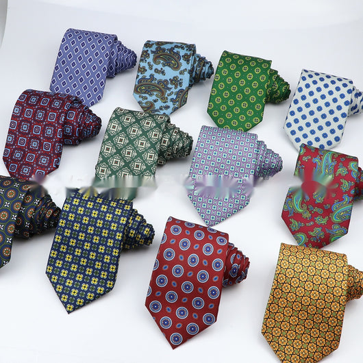 Corbata Estampada de Poliéster para Hombre Profesional - Image 36