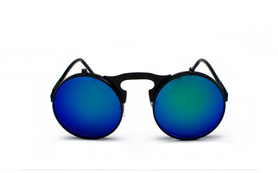 Gafas de Sol Steampunk Retro Abatibles Marco Redondo Metal - Image 24