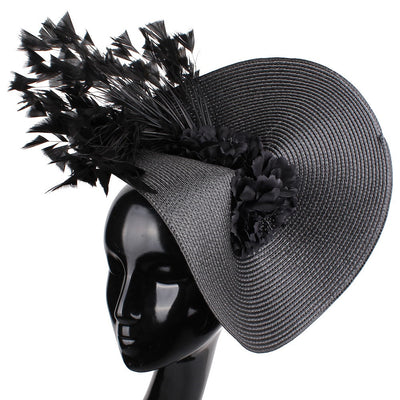 Sombrero de Carreras Estilo Celebridad con Tejido de Pasto Sintético - Image 15