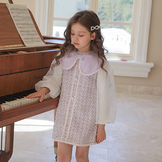 Conjunto Elegante de Falda y Chaleco para Niña - Image 7
