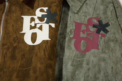 Chaqueta Suelta Estampada de Corte Moderno - Image 22