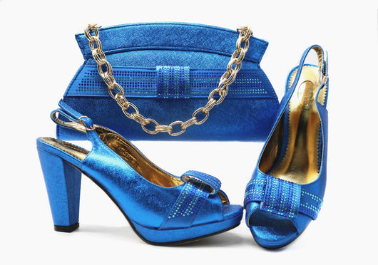 Tacones Altos Estilo Leisure con Bolso de Mano Coordinado - Image 9