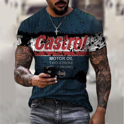 Playera Casual de Cuello Redondo con Estampado Digital Ajuste Slim - Image 17