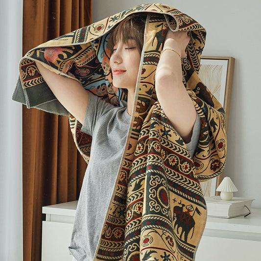 Toalla de Baño Gasa de Algodón Puro Absorbente