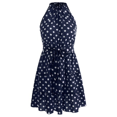 Vestido Elegante de Chifón con Lunares para Mujer - Image 29