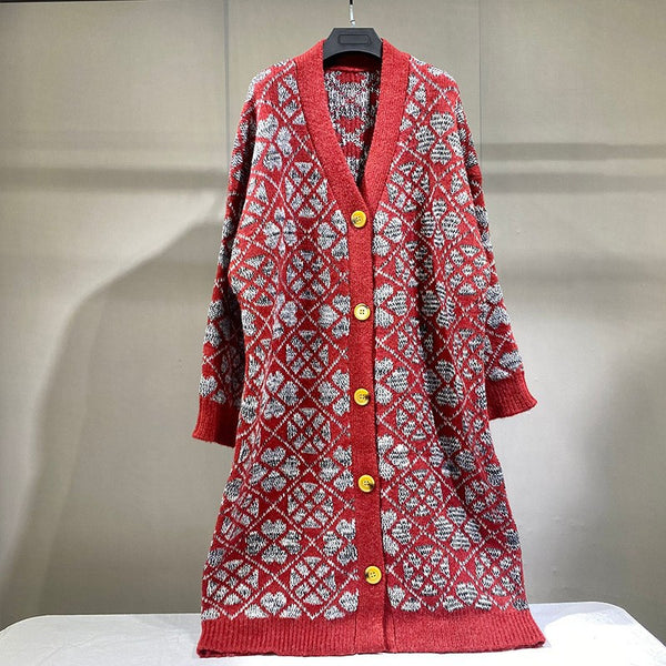 Cardigan Tejido Suelto Estilo Relajado para Otoño