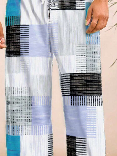 Pantalones Casuales para Hombre con Patrón Cuadros - Diseño Moderno y Versátil - Image 12