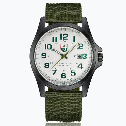 Reloj Deportivo Hombre con Correa Trenzada y Calendario - Image 3