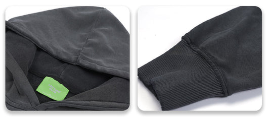 Sudadera Vintage Negra Oversize con Detalles Desgastados - Image 10