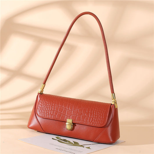 Bolso de Cuero Genuino Axilar - Diseño Versátil para Todos los Estilos - Image 18