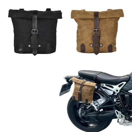 Bolsas Laterales Universales para Motos y Bicicletas Eléctricas - Lona Batik Resistente