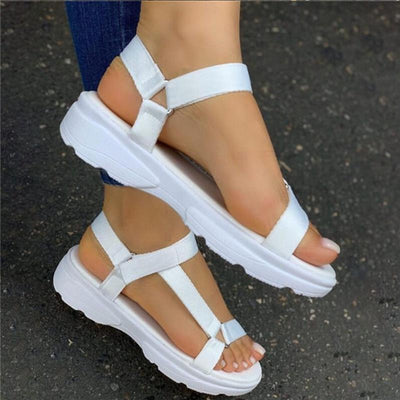 Sandalias Planas con Velcro y Colores Arcoíris para Mujer - Image 9