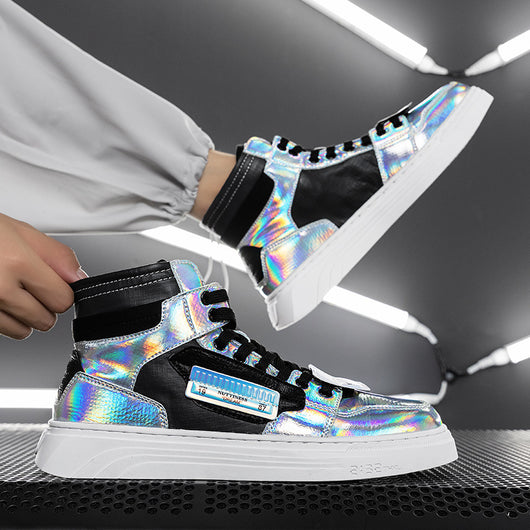 Zapatillas Altas Blancas Personalizables - Estilo Urbano Versátil - Image 6