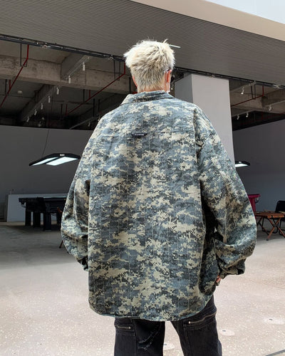 Camisa Vintage de Camuflaje Estilo Americano para Hombre Primavera - Image 10