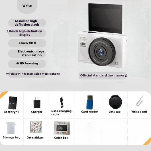 Cámara Mirrorless HD 64 Megapíxeles para Estudiantes y Principiantes - Image 4