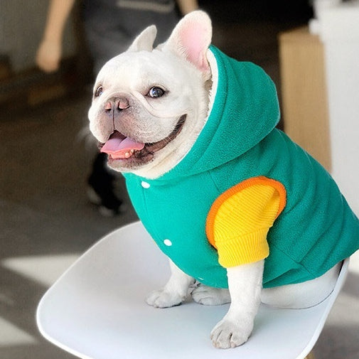 Abrigo Térmico Reversible para Perros y Gatos - Algodón Grueso con Forro Polar Invierno