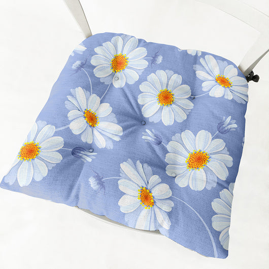 Cojín Grueso de Algodón y Lino para Silla Daisy - Image 10