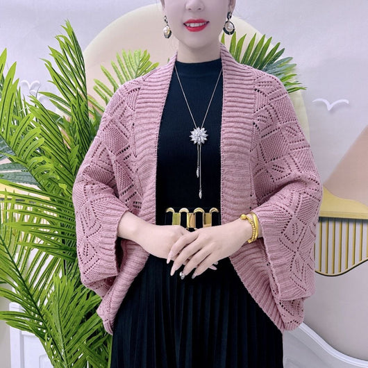Cardigan Elegante de Punto Otoño Invierno - Chal Versátil para Combinar - Image 6