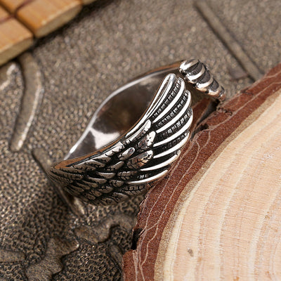 Anillo Alas de Ángel Guardián para Mujer con Plumas - Image 8