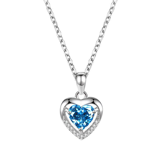 Collar Corazón de Plata 925 con Cristales Brillantes - Joya Personalizada Lujo para Mujer - Image 3