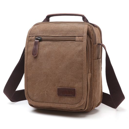 Bolsa Mensajera de Lona para Hombre con Múltiples Compartimentos - Image 19