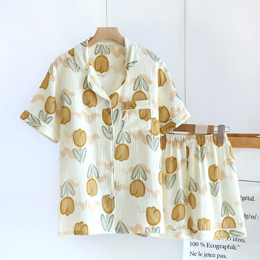 Conjunto de Pijama Corto para Casa - Blusa y Shorts Cómodos - Image 25