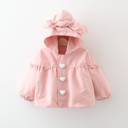 Abrigo Impermeable con Capucha para Niños - Diseño Elegante Midi