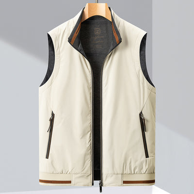 Chaleco Reversible Casual para Hombre sin Mangas