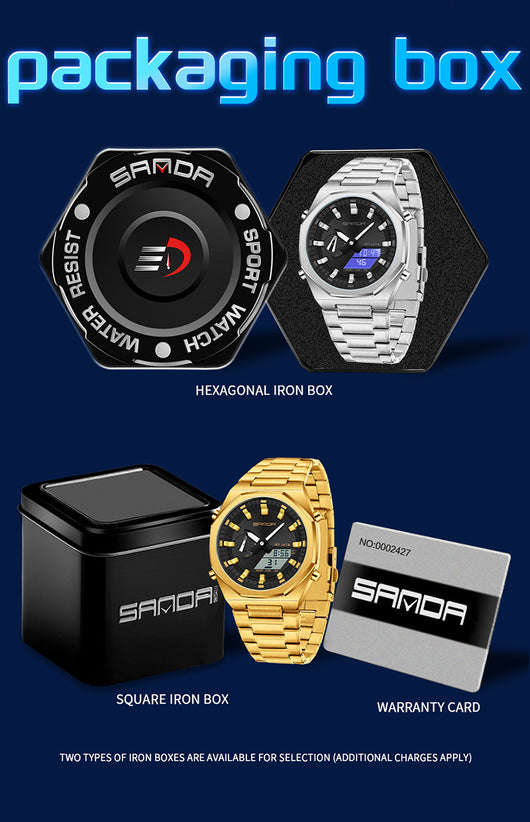 Reloj Deportivo Dual Display para Hombre - Multifunción Verano - Image 13