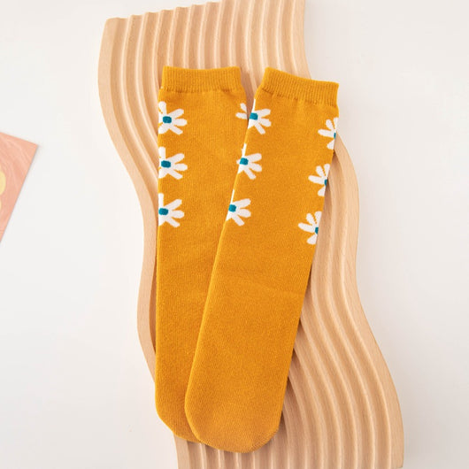 Calcetines Largos Florales Premium para Mujer - Estilo Bucólico Trendy - Image 2