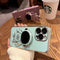 Funda Protectora con Lente de Película y Soporte Electropulido para Celular