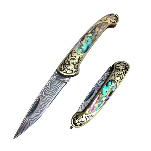 Cuchillo Táctico Plegable de Supervivencia con Cacha Natural - Image 5