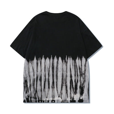 Camiseta Hip Hop Rayas Remolino Manga Corta - Image 20
