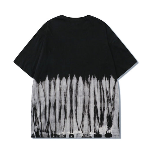 Camiseta Hip Hop Rayas Remolino Manga Corta - Image 20