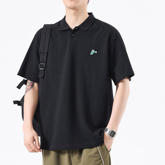 Polo Ejecutivo de Verano con Bordado Elegante para Hombre