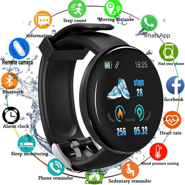Pulsera Inteligente D18 Pantalla Color - Monitor de Actividad y Sueño